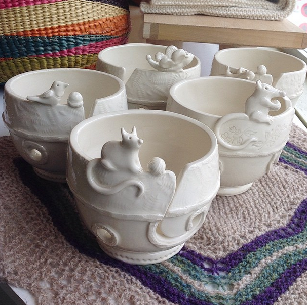 Porcelain Yarn Bowl