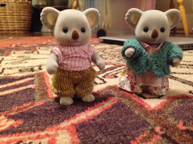 Miniature knits for Calico Critters