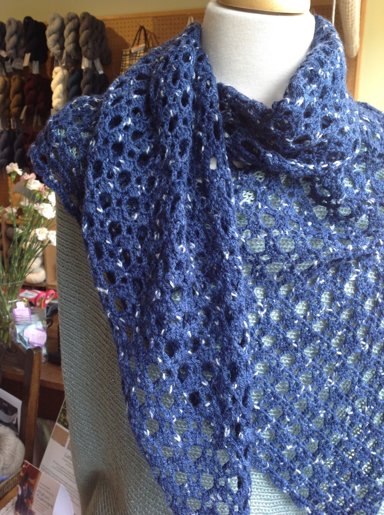 Altair shawl in Swan's Island Firefly