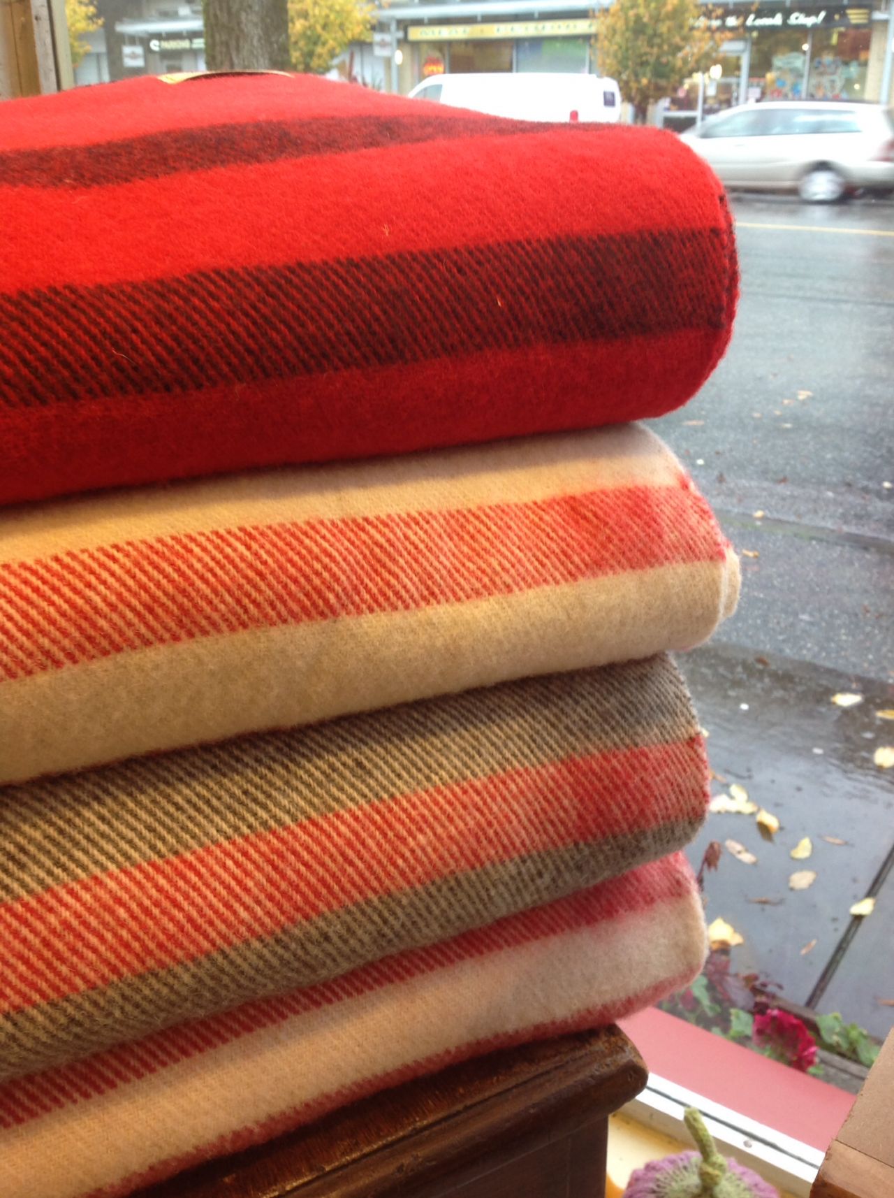 Canadian-made wool blankets--doubles
