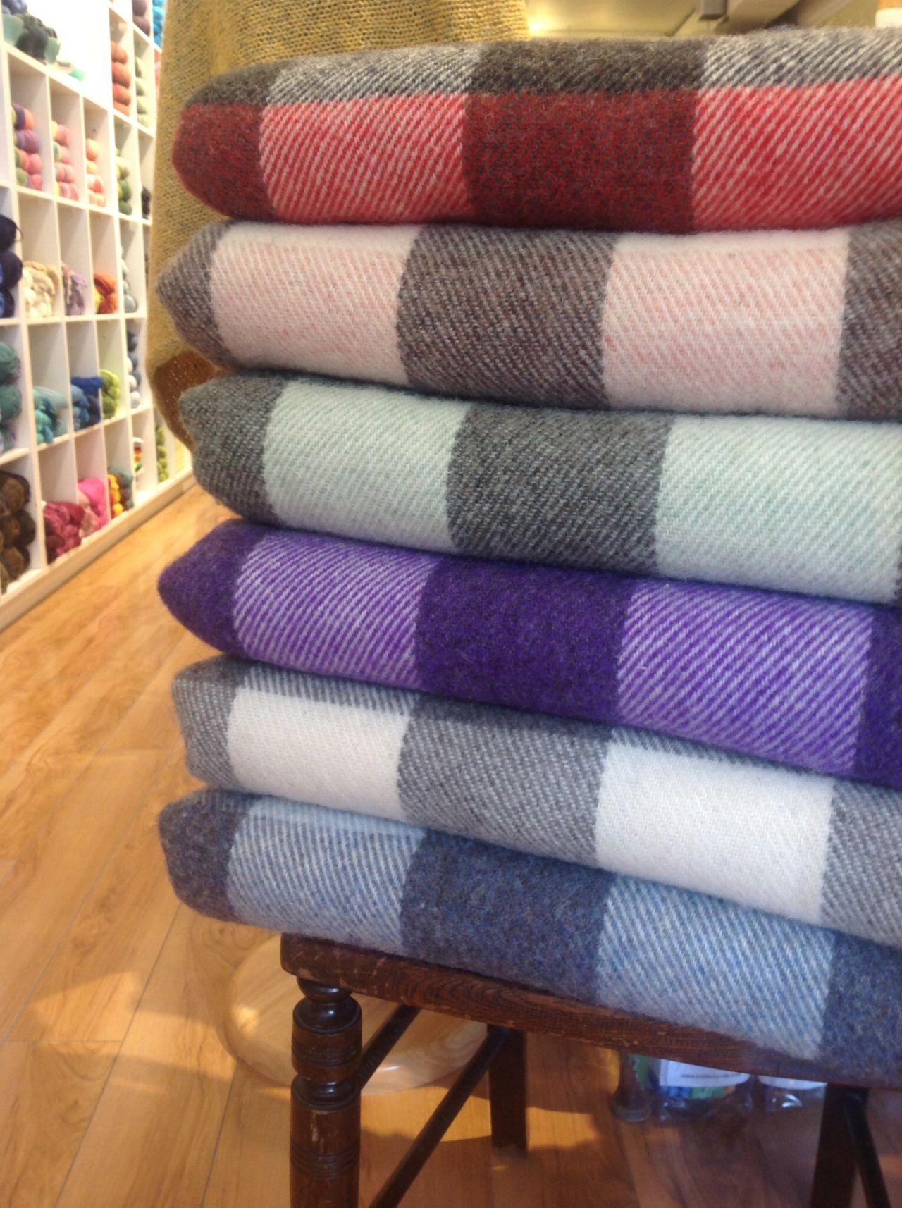 Wool Throws in 6 beautiful colour combinations