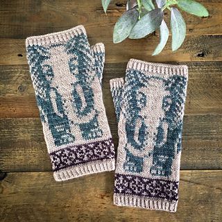 Fair Isle Fingerless Gloves