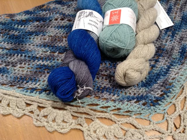 Belle Epoque crochetted shawl