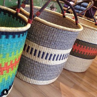 Fair Trade African Baskets for Yarn Storage