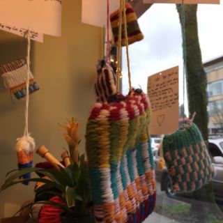 Our New Window Display by Student Weavers