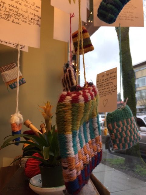 Our New Window Display by Student Weavers