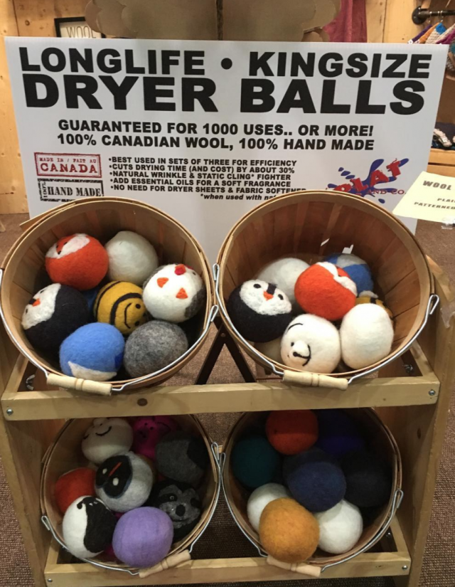 Dryer Balls at the Circle Craft Christmas Market