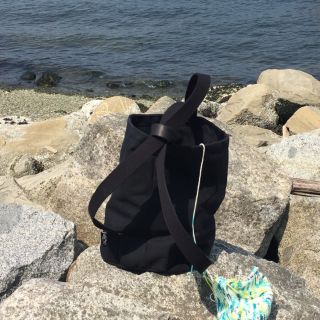 Knitting Backpack at New Brighton