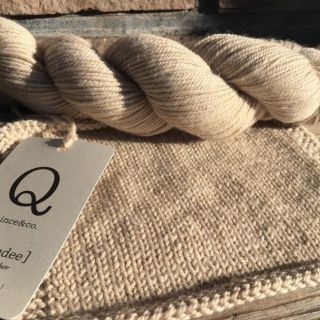 Quince and Co Chickadee Organic Heather Swatch