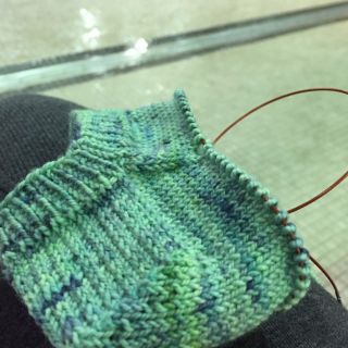 Poolside Knitting Socks