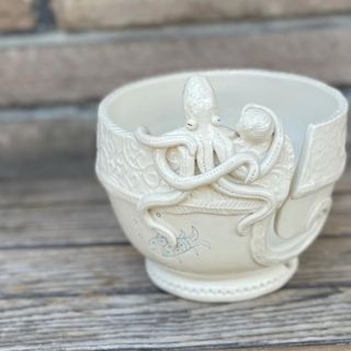 Porcelain Octopus Yarn Bowl