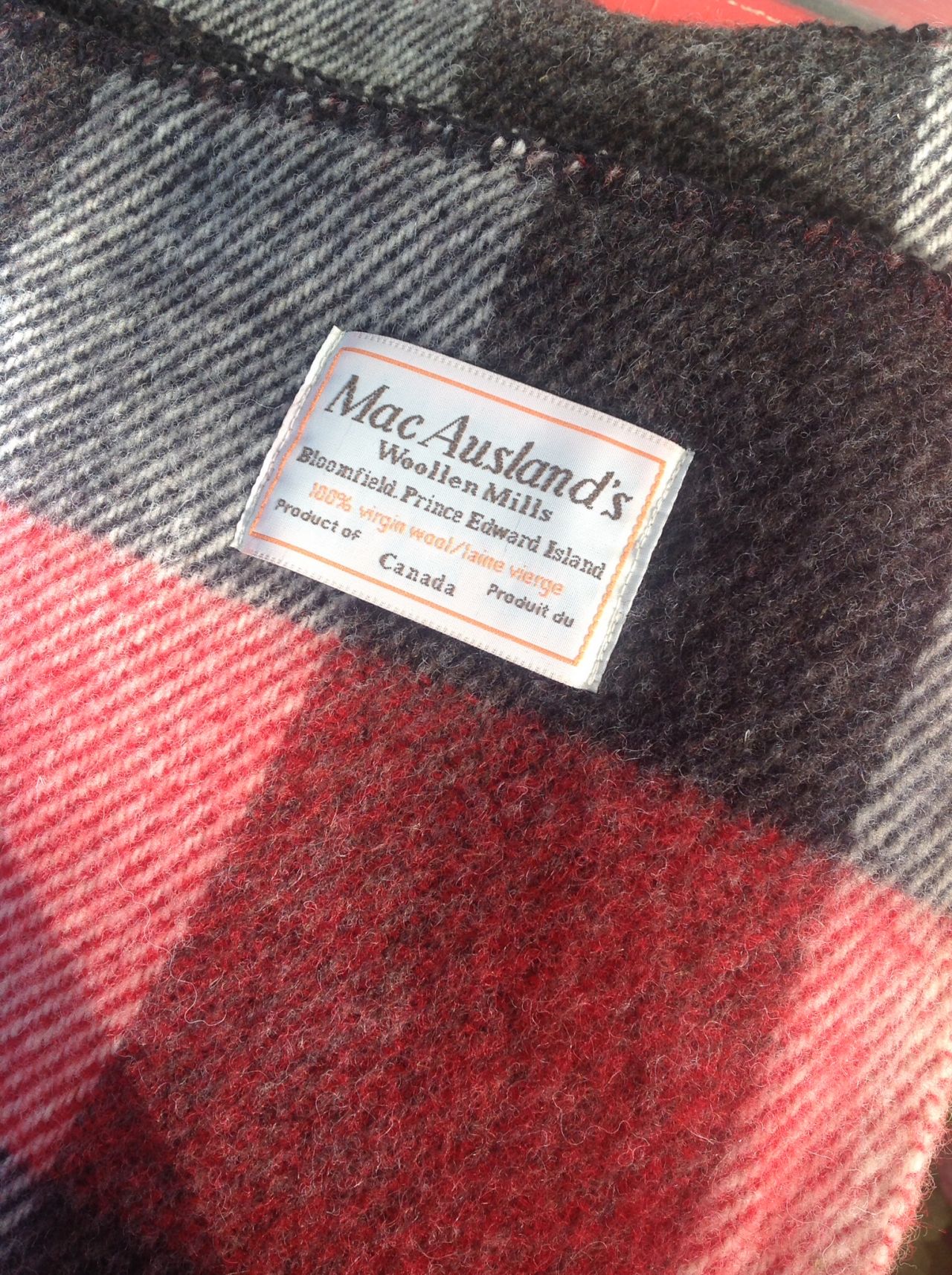 Canadian-made wool throws