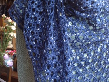 Altair shawl in Swan's Island Firefly