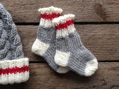 Tiny Lumberjack Socks © Fiona Alice