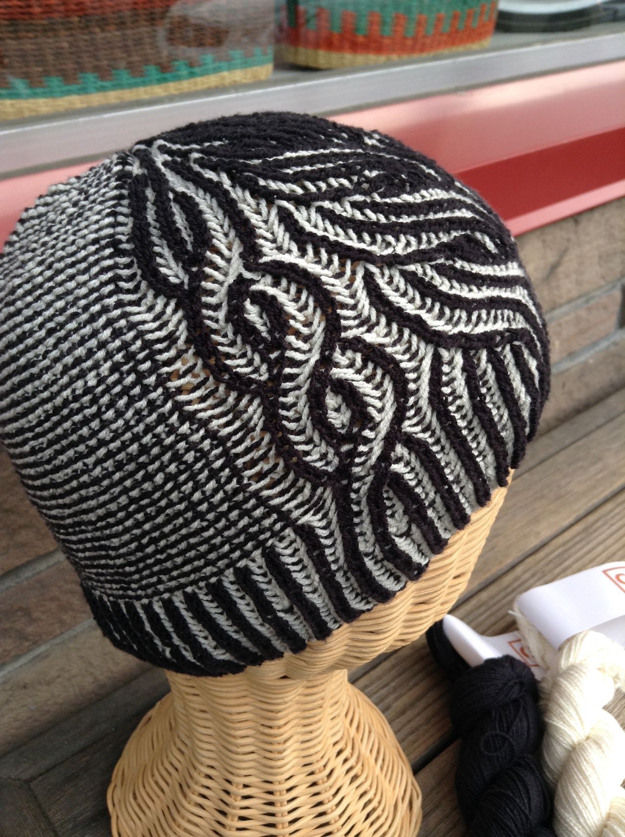 Vintage Prim brioche stitch hat in Cobasi
