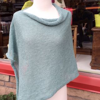 Folded Poncho Repurposed for Summer