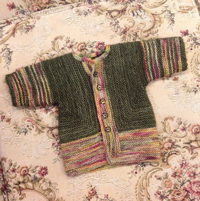 Knitted Baby Surprise Jacket