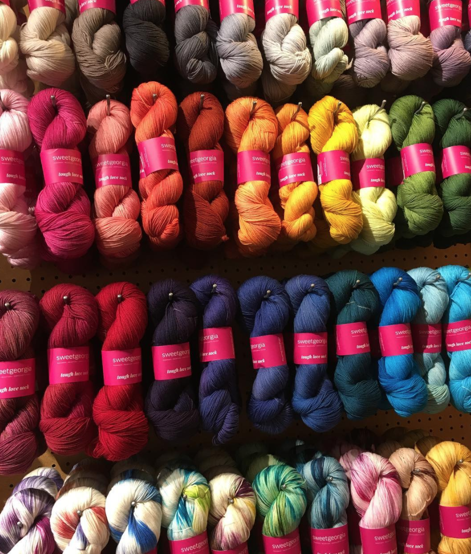 Sweet Georgia Tough Love Sock Colour Wall