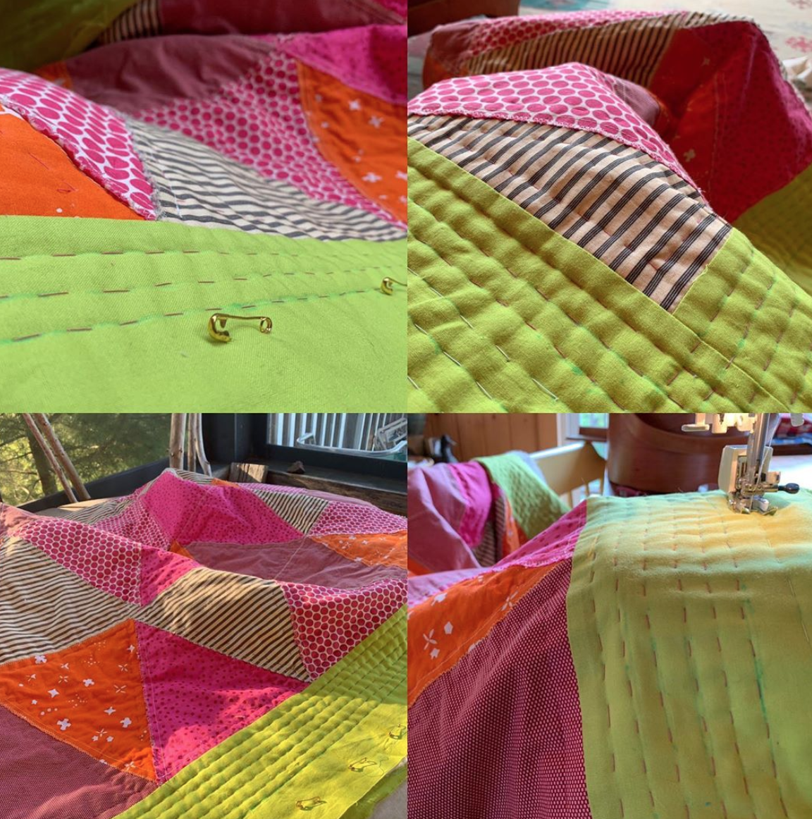 Rustic Hand-Stitched Quilt Binding