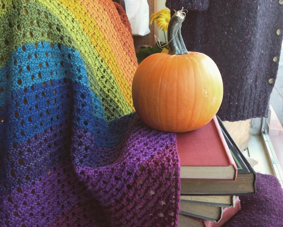 Rainbow Fields Baby Blanket