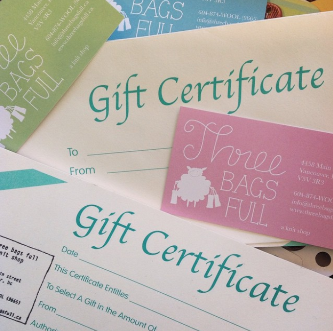 Gift Certificates