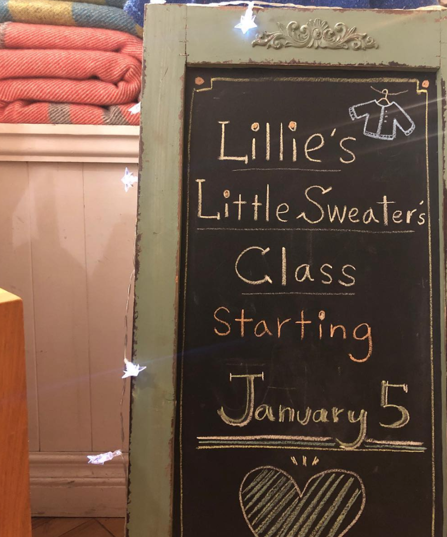 Lillie’s Little Sweater in Beginner Class