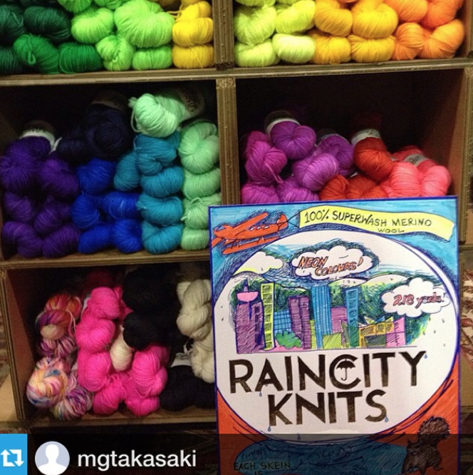 Raincity Available at Knit City Booth