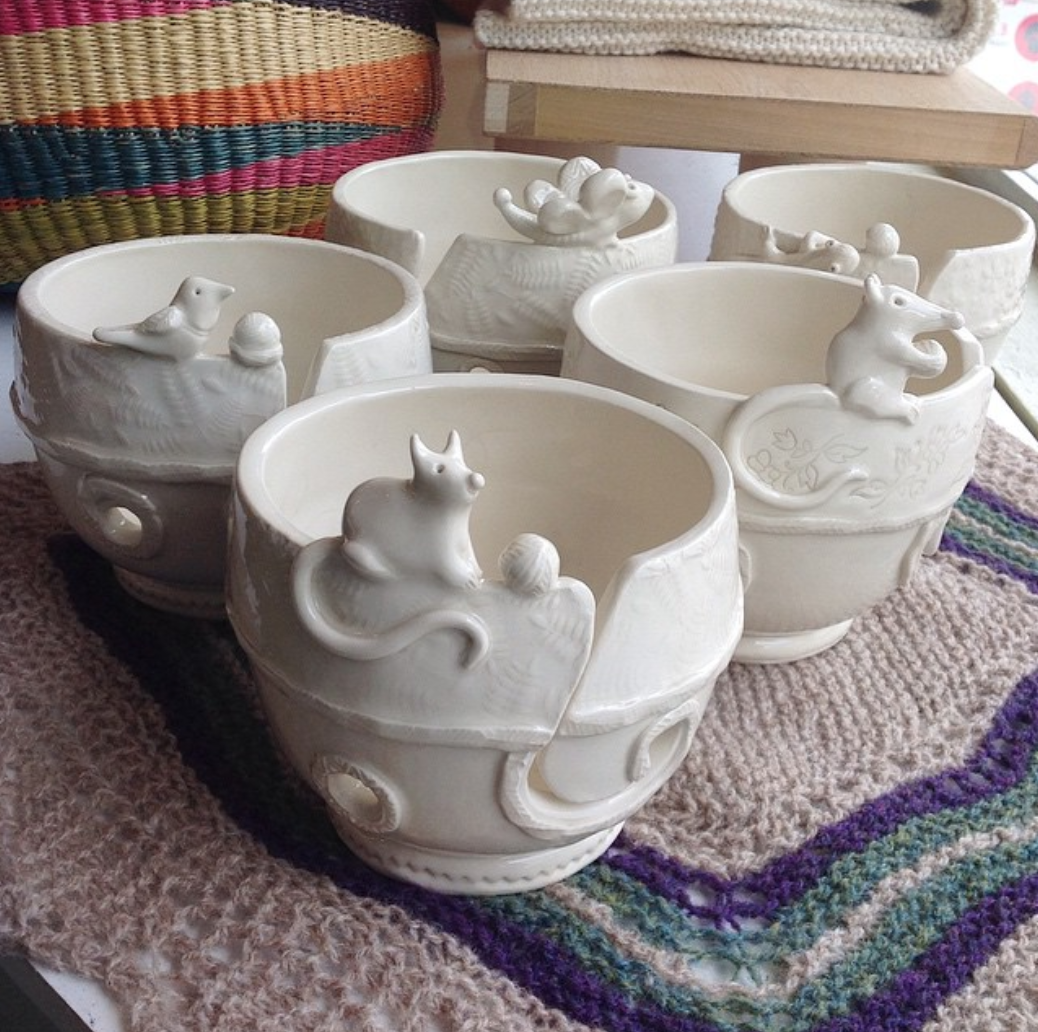 Handmade Ceramic Yarn Bowls