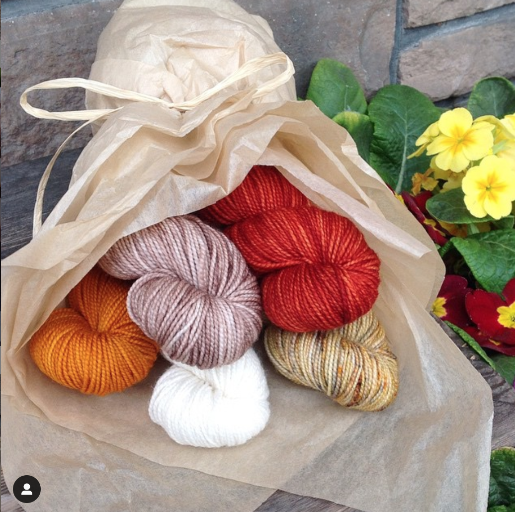 Koigu Bouquet with a Warm Palette