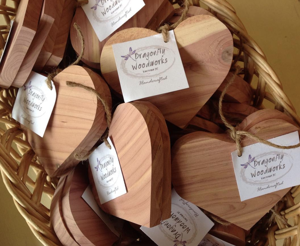 Cedar Hearts for Deterring Clothing Moths