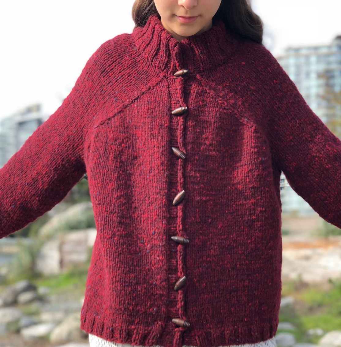 Carbeth Cardigan Being Worn