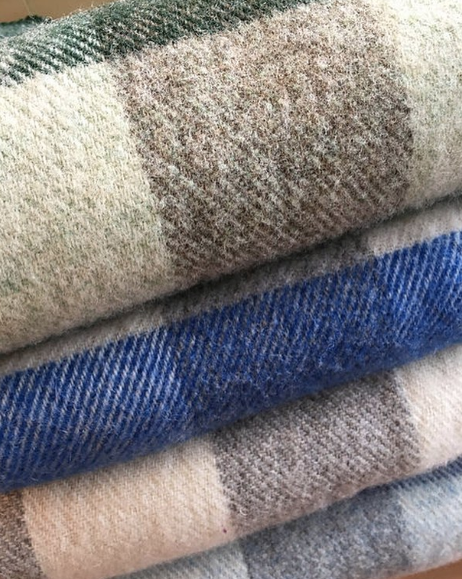 Wool Plaid Throws