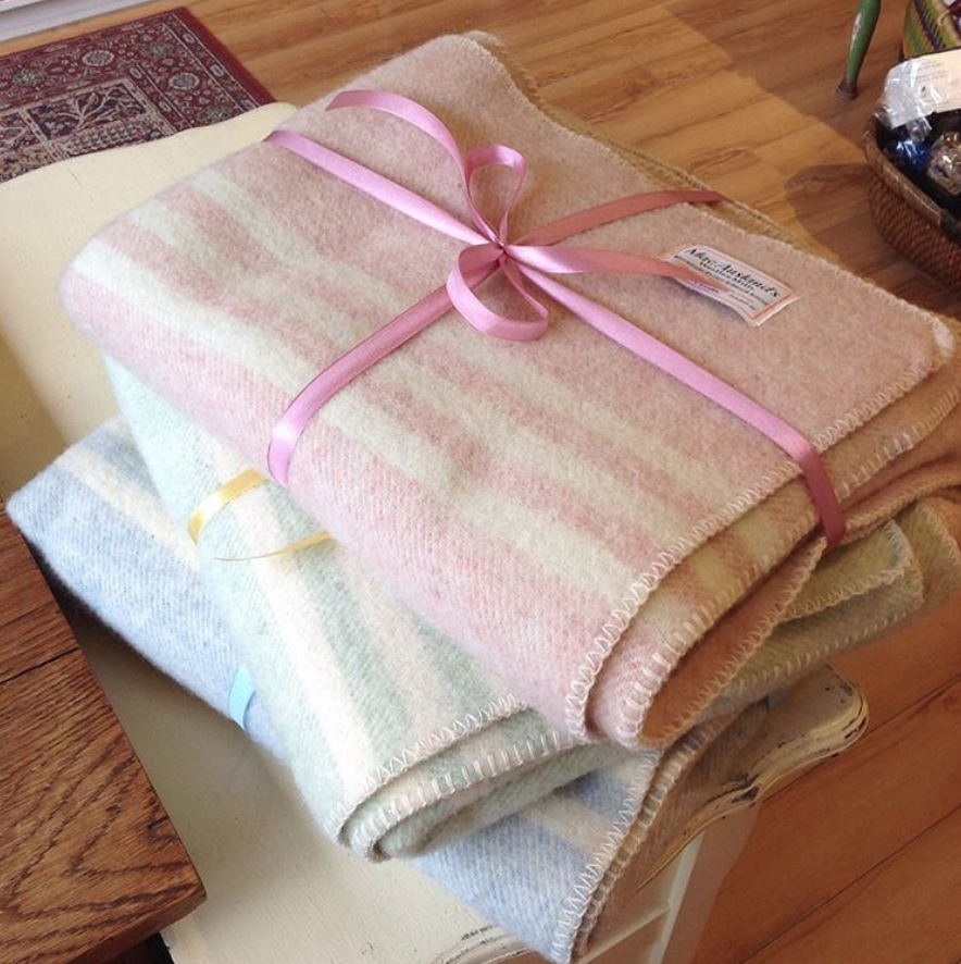 Lap Blankets in Soft Pastel Shades