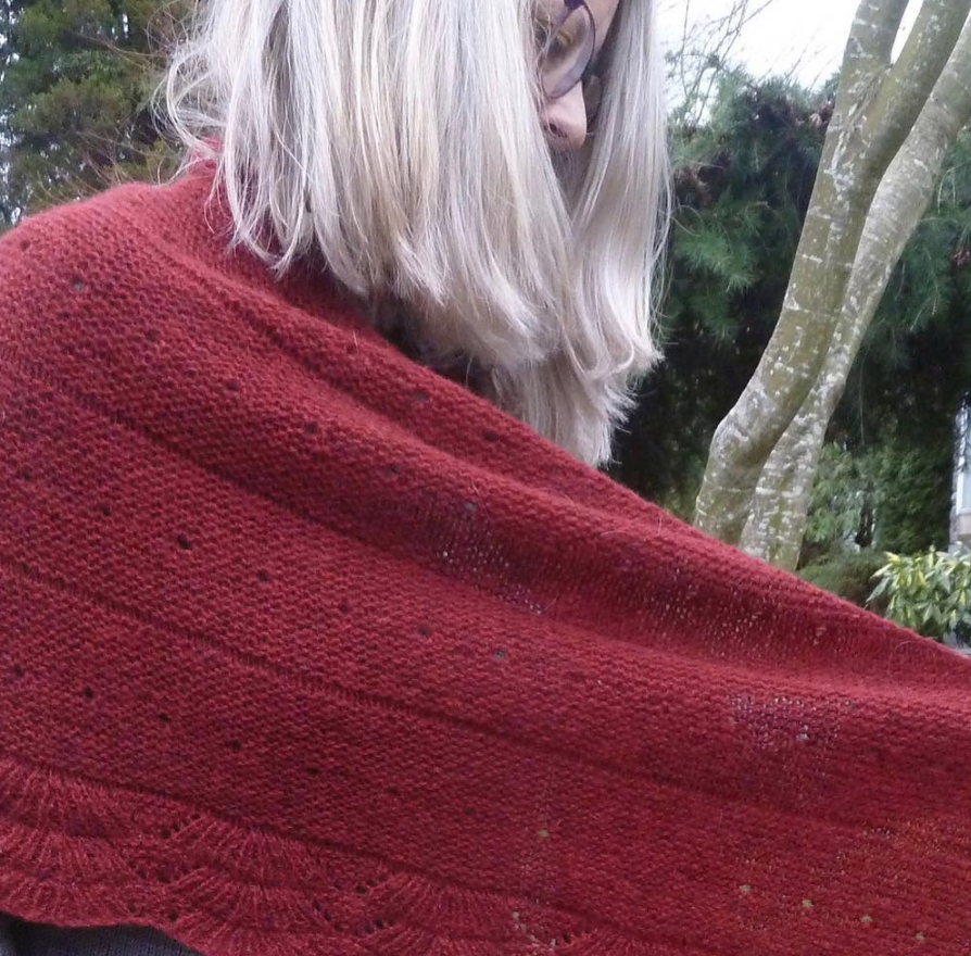 Purple Skein Design’s Tukuwool Shawl