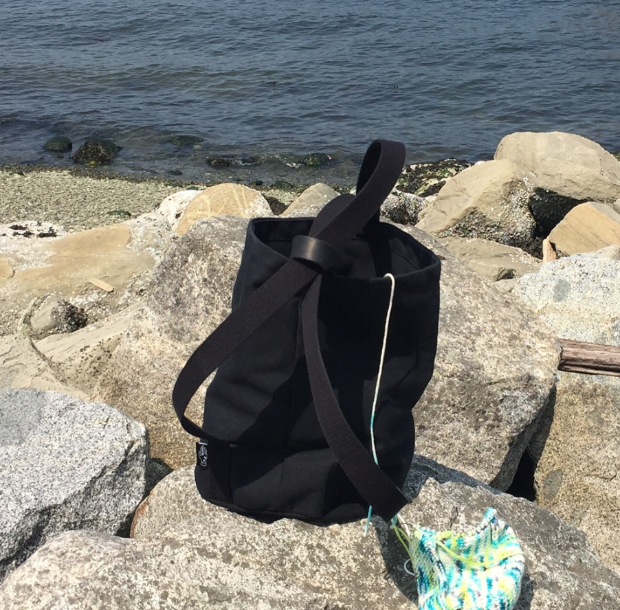 Knitting Backpack at New Brighton