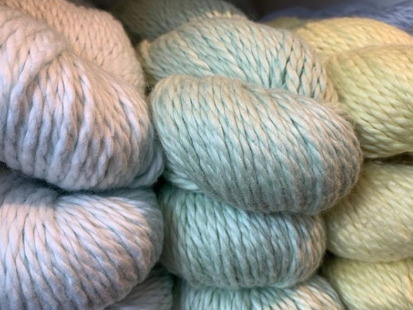 Pale Pastels Blue Sky Fibers