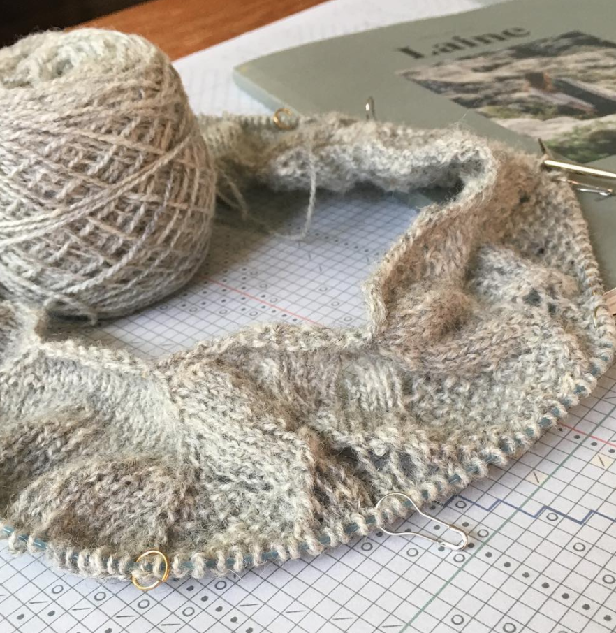 Starting the Poet Sweater