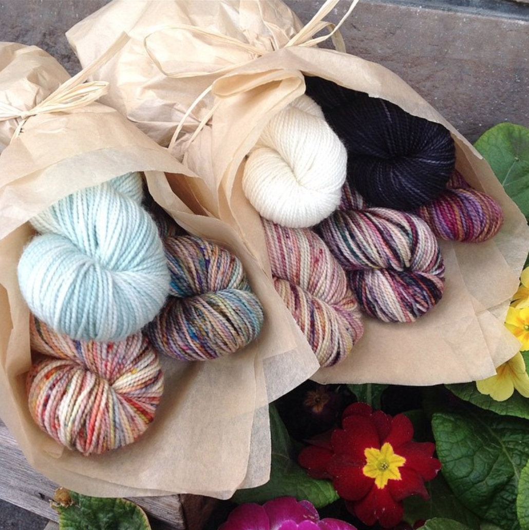 Hand Painted Koigu Bouquet