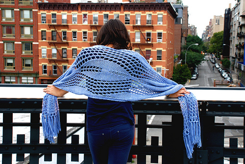 The Best Ever Funky Chunky Knit-in-a-Week Shawl
