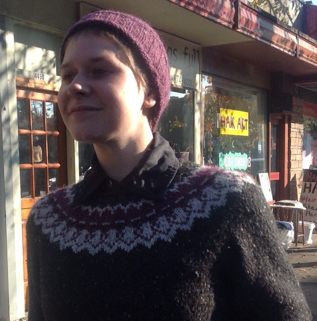 Icelandic Sweater Goes Tweedy
